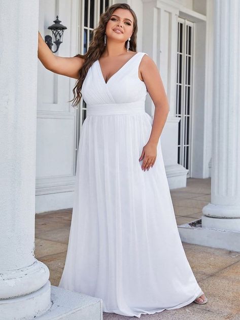 Double V Neck Floor Length Sparkly Evening Dresses for Party wedding vowes, boutinere wedding, seaglass wedding #weddinggown #weddingreception #weddingphotos Sparkly Wedding Gowns, Plus Size Evening Dress, Plus Size Evening Gown, Sparkle Wedding Dress, Sparkly Wedding, Evening Dress Floor Length, Evening Dresses Plus Size, Ever Pretty, Bridesmaid Gown