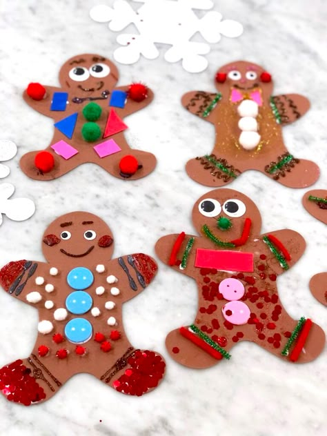 Christmas Decorations For Preschoolers, Simple Preschool Holiday Crafts, Crafts For Preschoolers Christmas, Cute Preschool Christmas Crafts, Christmas Acitivty For Kids, Crafts For Preschoolers Winter, Christmas Cookie Crafts For Toddlers, Educational Christmas Crafts, Christmas Crafts For Pre K Kids