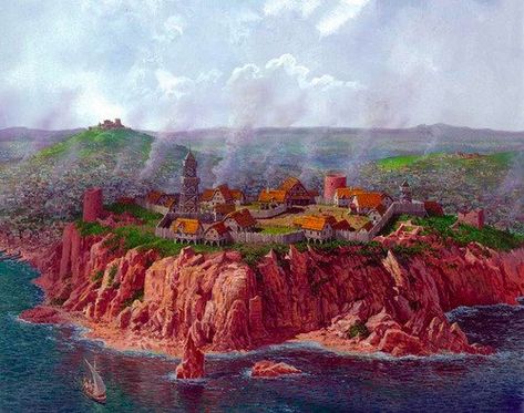 Aegonfort - A Wiki of Ice and Fire Aegon The Conqueror, Ted Nasmith, World Of Ice And Fire, The Red Keep, Game Of Thrones Map, Game Of Thrones Artwork, Royal City, King's Landing, Asoiaf Art