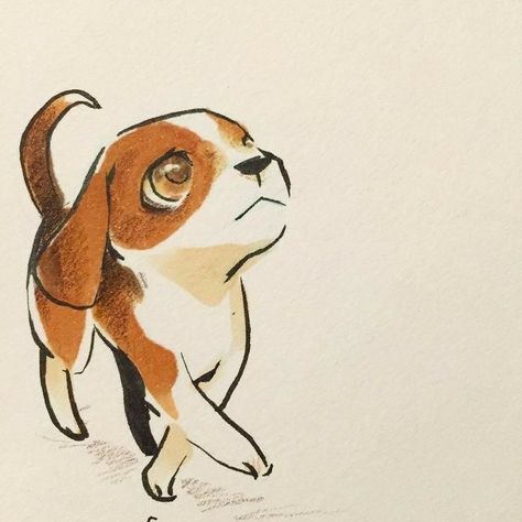 Beagle Sketch, Dogs Beagle, Cartoon Reference, Dogs Cartoon, Baby Beagle, Beagle Funny, Beagle Art, Ideas For Dogs, Best Dog Photos