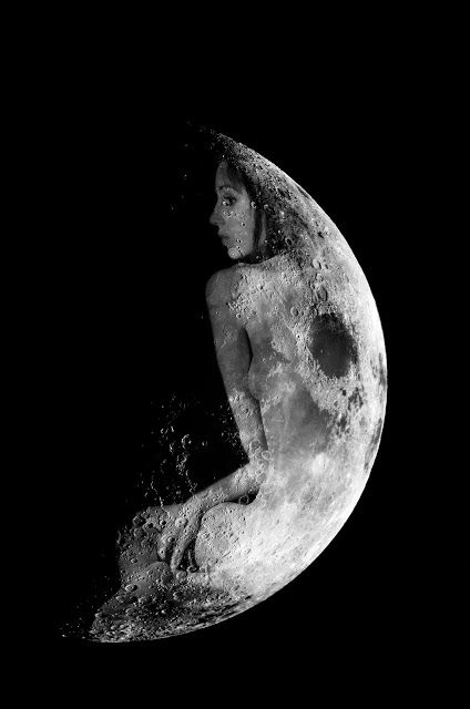 Naked, Beneath the Dim Light of the Glowing Moon. Sitting On The Moon, Moon Circle, Luna Moon, Moon Shadow, Beautiful Moon, Moon Magic, On The Moon, Moon Goddess, Moon Art