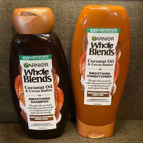 5 for $25 Garnier Whole Blends Shampoo and Conditioner Cocoa Butter Shampoo, Whole Blends Shampoo, Garnier Color Sensation, Garnier Shampoo, Garnier Whole Blends, Whole Blends, Avocado Hair, Date Hairstyles, Garnier Fructis