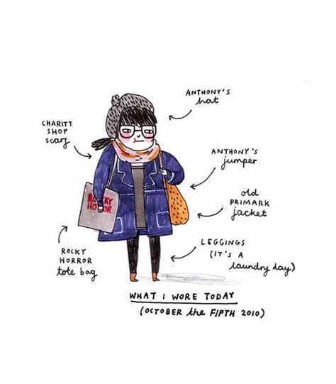 Gemma Correll - Hire an Illustrator Gemma Correll, What I Wore Today, Fullerton California, Illustration Agency, School Of Art, Freelance Illustrator, Art And Design, Types Of Art, What I Wore