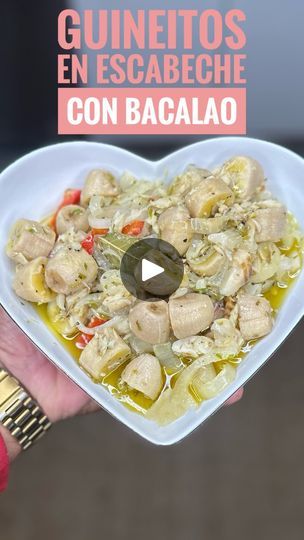 15K views · 2.6K reactions | 🇵🇷🇵🇷 Bringing a taste of Puerto Rico to your Valentine’s table with these heartwarming Guineitos en Escabeche con Bacalao—prepare to fall in love with every flavorful bite!

:
:
:

#Foodie #Food #Reels #recipes #love | A Taste Of Home 340 | Elvis Crespo · Tu Sonrisa Guineitos En Escabeche, Bacalao Recipe, Mexican Street Corn Salad Recipe, Elvis Crespo, Food Reels, Mexican Street Corn Salad, Rican Food, Mexican Street Corn, Puerto Rican Recipes