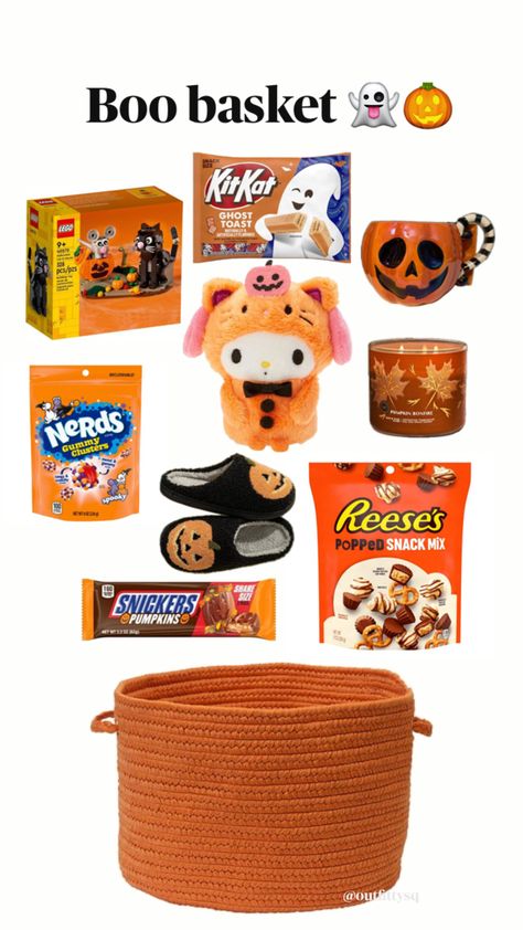 boo basket , gift basket , present , birthday present , aesthetic , gift ideas , what to gift my friend , baskets , Halloween , Christmas , scary , spooky Spooky Basket For Best Friend, Birthday Present Aesthetic, Basket Ideas For Best Friend, Boo Basket Ideas For Best Friend, Present Aesthetic, Basket Present, Spooky Basket, Boo Basket, Aesthetic Gift