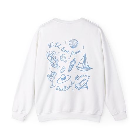 Matching bachelorette sweatshirts in a coastal theme - perfect for any coastal bachelorette destination like Portland or the Hamptons.  Check the listing photos for sweatshirt and ink colors available. Front icon can be switched to anything seen on the back design. To order 👉🏼 Add your sizes separately to cart, and then click on your cart to adjust quantities if needed. Let us know your personalizations and we will take it from there! You'll receive a mock-up of your design to approve prior to Bachelorette Sweatshirts, Coastal Bachelorette, Last Toast On The Coast, Toast On The Coast, Courthouse Elopement, Coastal Theme, Wedding Party Outfits, Bachelorette Shirts, The Coast