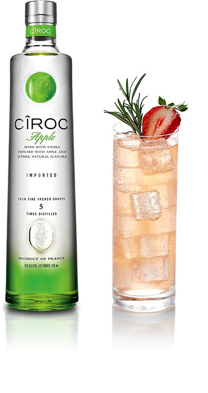 Apple Ciroc, Apple Mimosa, Ciroc Drinks, Strawberry Moscow Mule, Appletini Recipe, Ciroc Pineapple, Ciroc Peach, Vodka Day, National Vodka Day