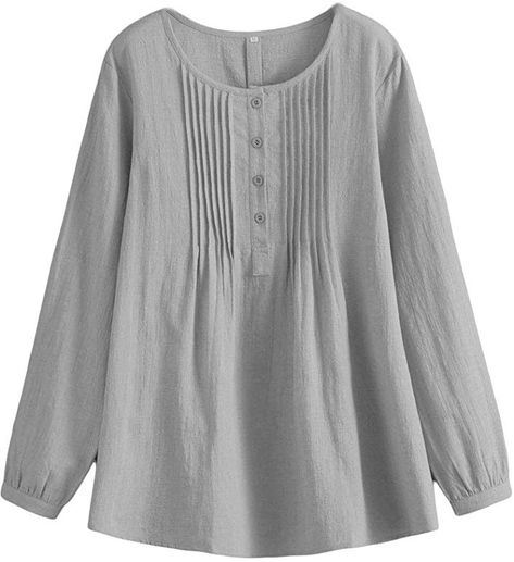 Tunic Designs For Women, Tunics For Women, Cotton Tunic Tops, Classic Blouse, Cotton Shirts Women, Stylish Tops For Women, Linen Tops, Tunic Designs, Shirt Casual Style