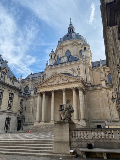 #sorbonne The Sorbonne, Sorbonne University Aesthetic, University Motivation, Sorbonne University, Anna Frank, Europe Aesthetic, Dream College, Uni Life, Big Goals