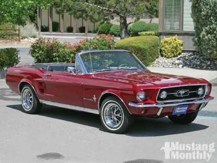 Of course, we're going in a red 67 Mustang convertible 1967 Mustang Convertible, Mustang 67, Ford Mustang 1967, Red Mustang, 67 Mustang, 1967 Ford Mustang, 1967 Mustang, Old Vintage Cars, Ford Mustang Convertible