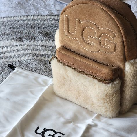 NWT | Ugg Dani Mini Backpack Ugg Backpack, Ugg Handbag, Ugg Bag, Cute Luggage, Gucci Soho Disco Crossbody, Girly Shoes, Pink Wallpaper Iphone, Pretty Bags, Camel Color