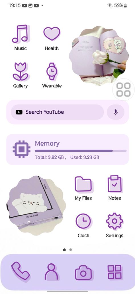 purple home screen Android Home Screen Ideas, Samsung Home Screen Ideas, Purple Home Screen, Android Phone Aesthetic, Samsung Home, Home Screen Ideas, Phone Aesthetic, Purple Home, New Samsung Galaxy