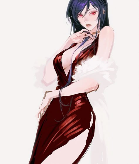 Reference Hair Drawing, Dress Poses Drawing, Hdl On Twitter, Woman Anime Art, White And Red Aesthetic, Lacie Baskerville, Manga Woman, Women Anime, الفن الرقمي