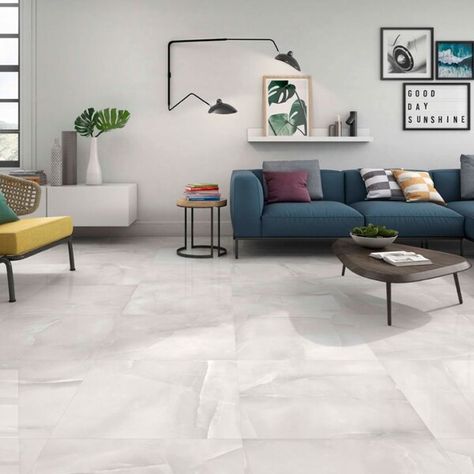 Living Room Floor Tiles - Stylish Lounge and Sitting Room Tile Ideas from Direct Tile Warehouse | Page 2 Grey Floor Tiles Living Room, Porcelain Tile Floor Living Room, Grey Tiles Living Room, Gray Porcelain Tile Floor, Tiles For Living Room Floor, Grey Flooring Living Room, High Gloss Floors, Living Room Floor Tiles, Large Floor Tiles