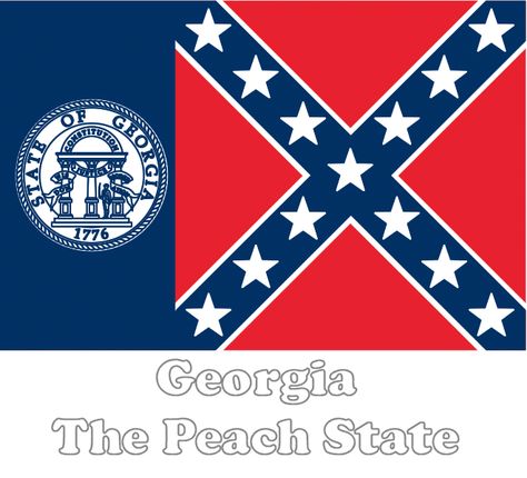 Georgia State Flag, Us States Flags, Georgia Flag, Battle Flag, Flag Store, City Flags, Table Centerpiece Decorations, Come And Take It, All Flags