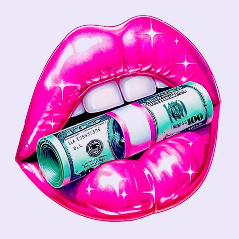 Lips With Tongue Out, Lips With Money, Tshirt Display Ideas Retail, Stitch Toothless, Swag Pictures, Pink Lips Art, Subway Art Printables, Lip Artwork, Characters From Movies