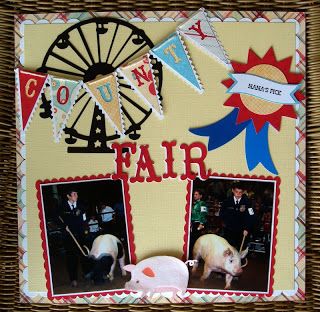 Ffa Scrapbook Ideas, County Fair Projects, Senior Scrapbook Ideas, Fall Scrapbook, Summer Scrapbook, Fair Projects, Cricut Craft, County Fair, Cricut Craft Room