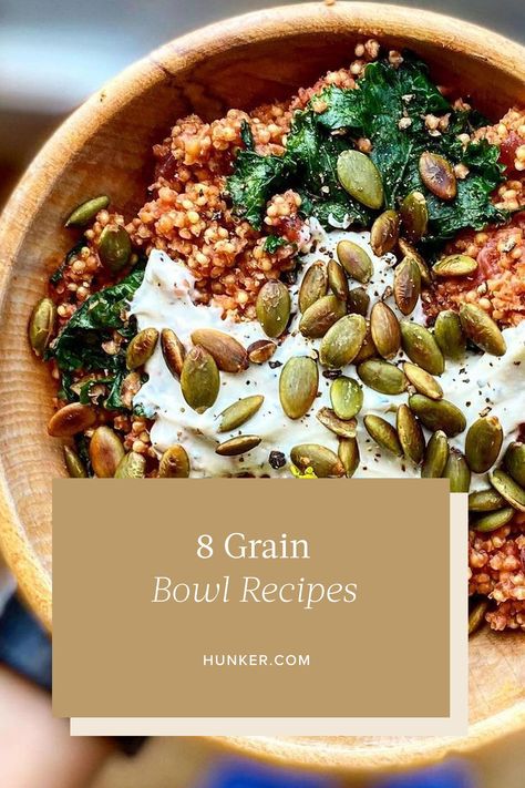 Grain Bowl Recipe, Bowl Ingredients, Mediterranean Bowls, Meal Rotation, Grain Bowls, Farro Salad, Summer Meal, Roasted Cashews, Grain Bowl