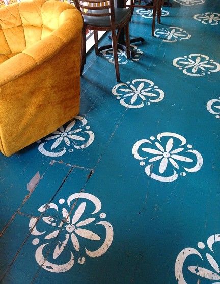 Concrete Paint, Wood Floor Design, Painted Wood Floors, Living Room Wood Floor, Deck Paint, Painted Floor, Stenciled Floor, Porch Flooring, Painted Rug