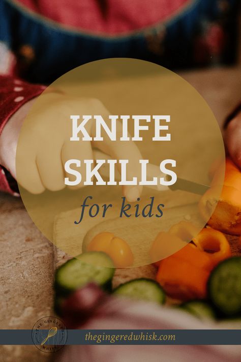 Knife skills for kids are an important skill to learn and master. This easy guide will help you know what knives are appropriate based on kids ages, and what they can cut! Knife Skills Tutorials, Skill To Learn, Basic Knife, School Kitchen, Skills For Kids, Basic Cooking, Knife Skills, Womb Healing, Knife Skill