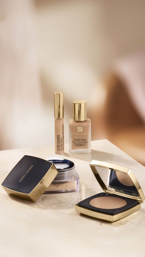 Keep your foundation in place, all day long, with the Double Wear Stay-in-Place family. Estee Lauder Foundation, Estee Lauder Double Wear Foundation, Long Wear Makeup, Estee Lauder Makeup, Estee Lauder Double Wear, Double Wear, Foundation Shades, Luxury Makeup, Estee Lauder