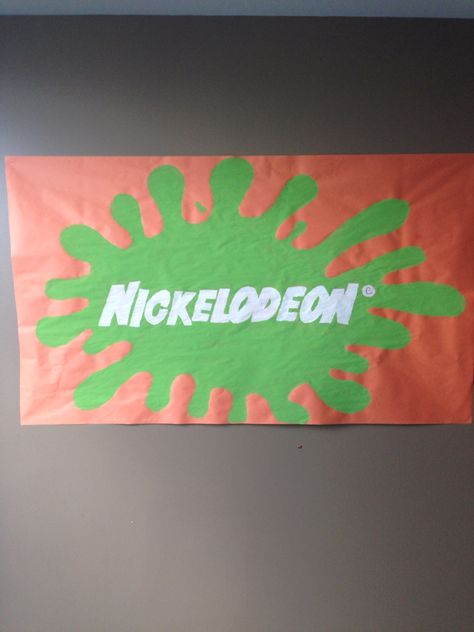 90s Door Decorations, Nickelodeon Classroom Theme, Nickelodeon Theme Party, Nickelodeon 30th Birthday, 90s Nickelodeon Party, Nickelodeon Decorations, Nick Jr Birthday, Nickelodeon Awards, 30th Birthday Party Themes