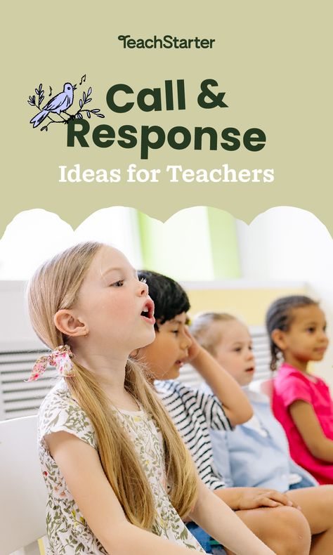 New ways to get your students' attention! Use these call and response ideas! Preschool Call And Response, Classroom Call Backs, Call And Response Classroom, Women History Month Activities, Library Orientation, Role Call, Ideas For The Classroom, Behavior Management Strategies, Attention Getters