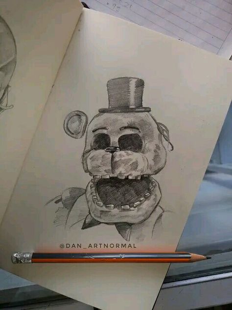 How To Draw Fnaf, Freddy Fazbear Drawing, Freddy Drawing, Fortnite Drawings, Fnaf Crafts, Shark Decor, Cover Art Design, Fnaf Characters, Fnaf Drawings