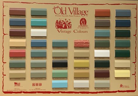 Old Village Products for you! Check it out! Bet you didn’t know we made all of these! Old Village Paint, Historic Colours, Paint Store, Paint Color Chart, Historic Restoration, Old Village, House Paint Interior, Earth Pigments, Colour Consultant