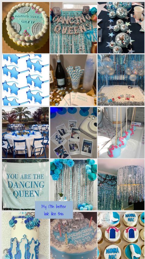 #17th #dancingqueen #abba #mammamia #birthday #birthdayparty Mama Mia 16th Birthday Party, Momma Mia Theme Birthday Party, Mama Mia Birthday Decorations, Mamamia Theme Party, Mamma Mia Inspired Birthday Party, Mamma Mia 18th Birthday Party, Mama Mia 20th Birthday, Abba Bday Party, Mama Mia Graduation Party