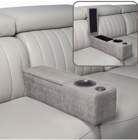 This Armrest with cup holder fit into any gap between two sofas, the 3/' wide cup holder can hold most glasses and large storage space for remote controls and mobile phones, perfect for families who like to keep things tidy. Cup Holder For Couch, Sofa Cup Holder, Couch With Cup Holders, Couch Cup Holder, Two Sofas, Couch Tray, Couch Accessories, Sofa Armrest, U Shaped Couch