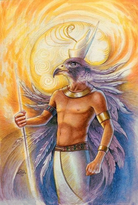 Egyptian God Horus with eagle face similar to Garuda, the vehicle of Lord Vishnu in Hinduism, observed in Pyramid Texts (2300 BC), Bhagavata Purana (5000 BC) The Sun, Sun