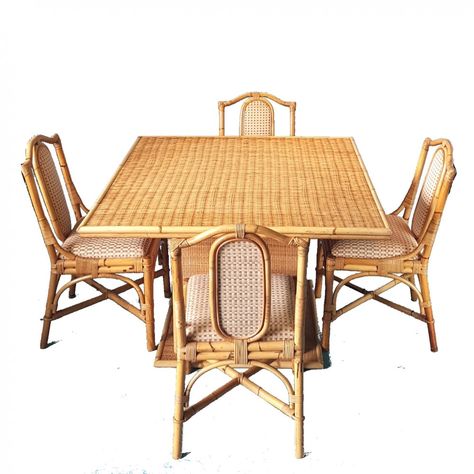 Bamboo Dining Set, Bamboo Dining Chairs, Furniture Flips, Bamboo Table, Bamboo Chair, Dining Sets, Flipping Furniture, Furniture Ideas, Dining Set