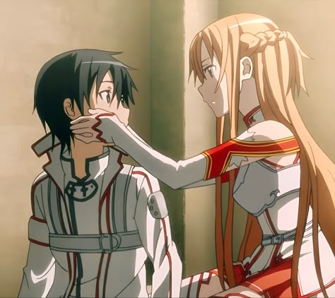 Kiritimati And Asuna, Asuna Sao Icon, Sao Matching Pfp, Kirito And Asuna Matching Pfp, Asuna Pfp, Kirito Alo, Asuna And Kirito, Kirito X Asuna, Sao Kirito And Asuna