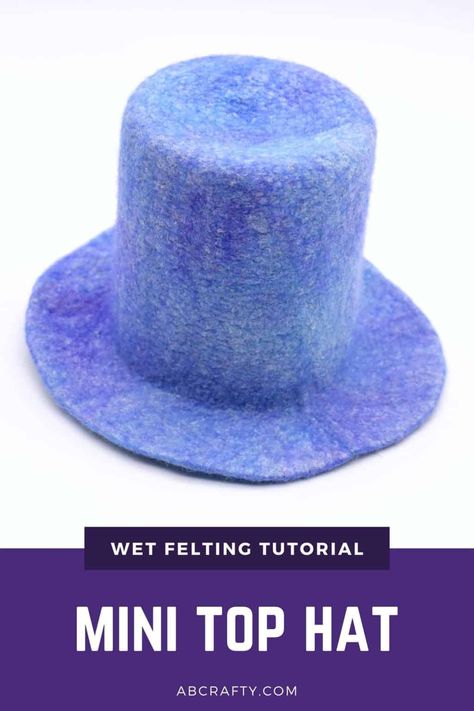 Jester Hat Pattern, Top Hat Pattern, Wet Felting Tutorial, Felt Witch Hat, Hat Template, Princess Hat, Jester Hat, Wet Felting Projects, Hat Patterns Free