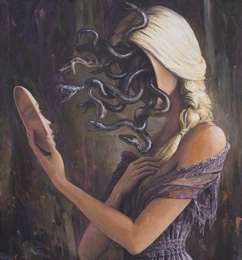 Medusa And Athena, Medusa Painting, Medusa Artwork, Sleep Hypnosis, Soothing Nature, Fall Asleep Instantly, Medusa Gorgon, Medusa Art, Fall Asleep Fast