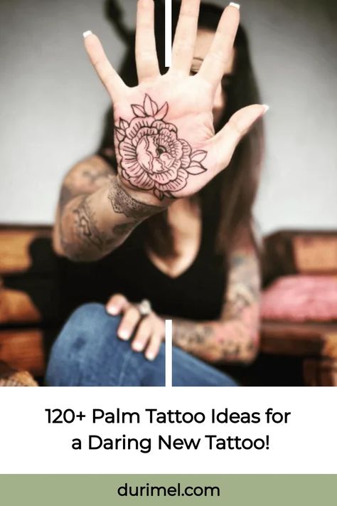 120+ Palm Tattoo Ideas for a Daring New Tattoo! Palm Hand Tattoos For Women, Tattoo On Palm, Hand Palm Tattoos For Women, Palm Of The Hand Tattoo, Palm Tattoo Hand, Healed Palm Tattoo, Palm Hand Tattoo, Palm Tattoos For Women, Palm Tattoo