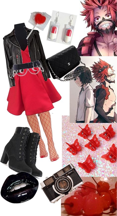 Bakusquad Inspired Outfits, Kirishima Hero Outfit, Kirishima Outfit, Katsuki Bakugo Inspired Outfits, Kirishima Inspired Outfit, Denki Kaminari Inspired Outfits, Mha Inspired Outfits, Kirishima Cosplay, Hero Academia Cosplay