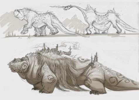 ANIMATA Stone Creature Concept Art, Cave Creatures Concept Art, Animal Mutant Art, Jeff Merghart, Desert Animal Concept Art, Mutant Animal Concept Art, Wild Star, Character Design Cartoon, Fantasy Beasts