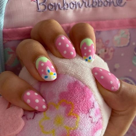 Usahana Nails, Gloomy Bear Nails, Pudding Nails, Kidcore Nails, Mlp Nails, Really Short Nails, Cutecore Clothes, Cute Nail, Kawaii Core