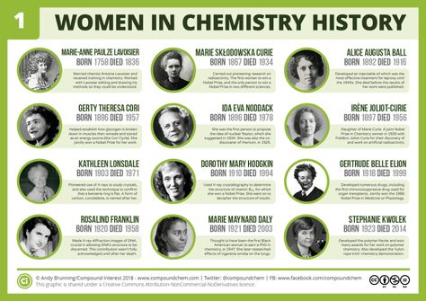 International Women’s Day: Twelve Women from Chemistry History – pt. 1 – Compound Interest Women In Chemistry, History Of Chemistry, History Infographic, Teaching Chemistry, Chemistry Class, Compound Interest, Science Chemistry, International Women’s Day, Organic Chemistry