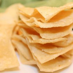 Doritos Salad, Sourdough Discard Crackers, Discard Crackers, Tortilla Chips Recipe, Fried Tortilla Chips, Sourdough Crackers, Taco Salad Doritos, Doritos Taco, Fried Corn Tortillas