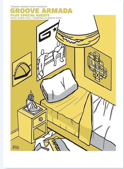 Pete Mckee, Groove Armada, Gig Poster, Royal Albert Hall, Gig Posters, Hand Screen Printed, Royal Albert, Screen Print, Limited Editions