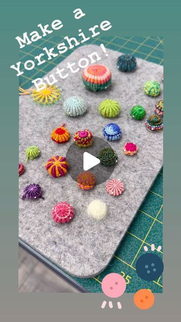 Sue Spargo on Instagram: "Have you ever tried to make a Yorkshire Button? With our brand new Yorkshire Button Kits at Sue Spargo, you can make these amazing woven buttons to embellish clothing, embroidery projects, bags, or just about anything under the sun! Already tried Yorkshire Buttons? We also have Dorset, Zwirnknopfe, and Celestial Button Kits to try! Shop our amazing selection of @ginabsilkworks button kits and booklets now at Sue Spargo! 
.
.
#suespargo #creativestitching #buttonkits #embellishments #diy #ginabsilkworks" Sue Spargo Projects, Yorkshire Buttons How To Make, Yorkshire Buttons, Embellishments Diy, Clothing Embroidery, Sue Spargo, Dorset Buttons, Embellished Clothing, Embroidery Projects