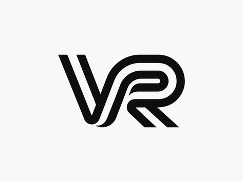 VR - Virtual Reality Logo Design by Aditya Chhatrala on Dribbble Vr Logo, Monogram Logo Design, Graphic Design Studio, Graphic Design Studios, Logo Mark, Name Logo, Logo Images, Identity Logo, Tech Logos