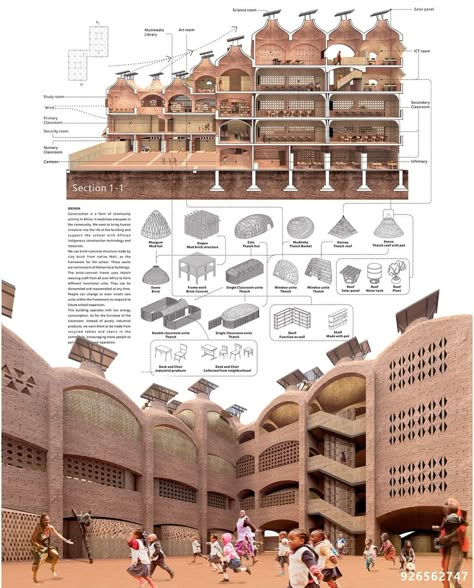 Architecture Form, People Can Change, Affordable House Plans, Future School, House Floor Design, Architecture History, Brick Architecture, Vernacular Architecture, Concrete Structure