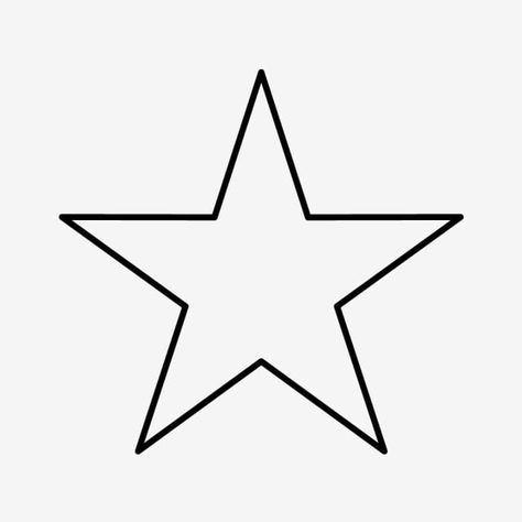 Star Simple Drawing, Star Vector Design, Simple Star Drawing, Star Symbol Design, Star Illustration Design, Star Icon Png, Star Reference, Stars Tattoo Designs, Ster Tattoo