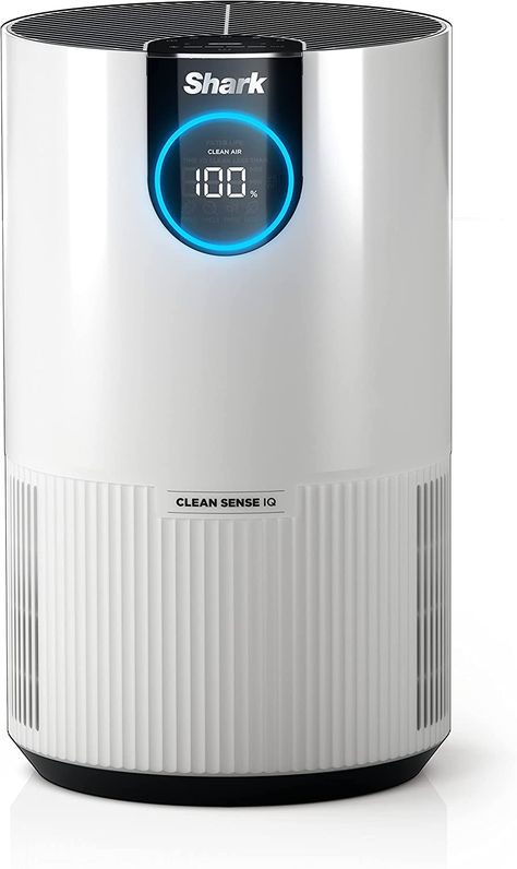 Shark HP102 Clean Sense Air Purifier for Home, Allergies, HEPA Filter, 500 Sq Ft, Small Room, Bedroom, Office, Captures 99.98% of Particles, Dust, Smoke & Allergens, Portable, Desktop, White #airpurifier #purifier #allergies Air Purifier Accessories, Home Air Purifier, Pure Air, Amazon Favorites, Hepa Air Purifier, Bedroom And Office, Air Purifiers, Odor Eliminator, Pet Dander