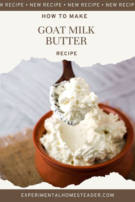 Goat Milk Butter How To Make, Raw Goat Milk Recipes, Things To Do With Goat Milk, Goat Milk Cheesecake, Goat Cheese Making, Pasturized Milk How To, Things To Make With Goat Milk, What To Do With Goats Milk, Goat Milk Body Butter