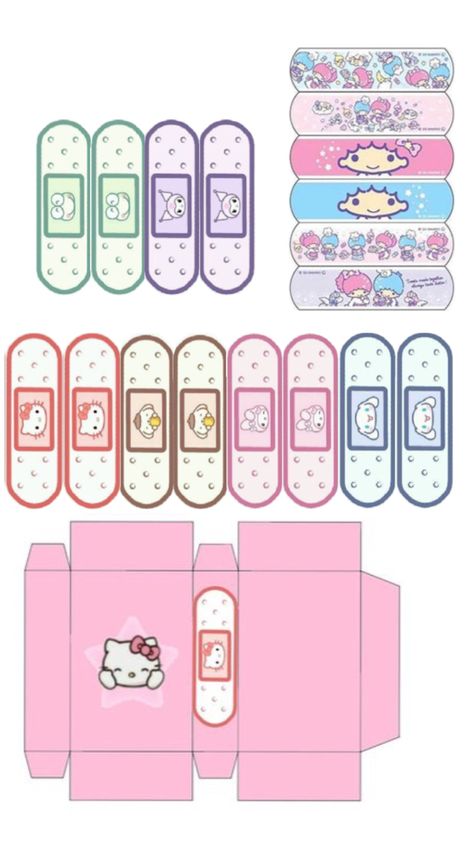 Printable Paper Toys Templates, Printable Diy Crafts, Paper Toy Printable, Diy Hello Kitty, Paper Doll Printable Templates, Hello Kitty Printables, Hand Doodles, Cute Easy Doodles, Hello Kitty Crafts